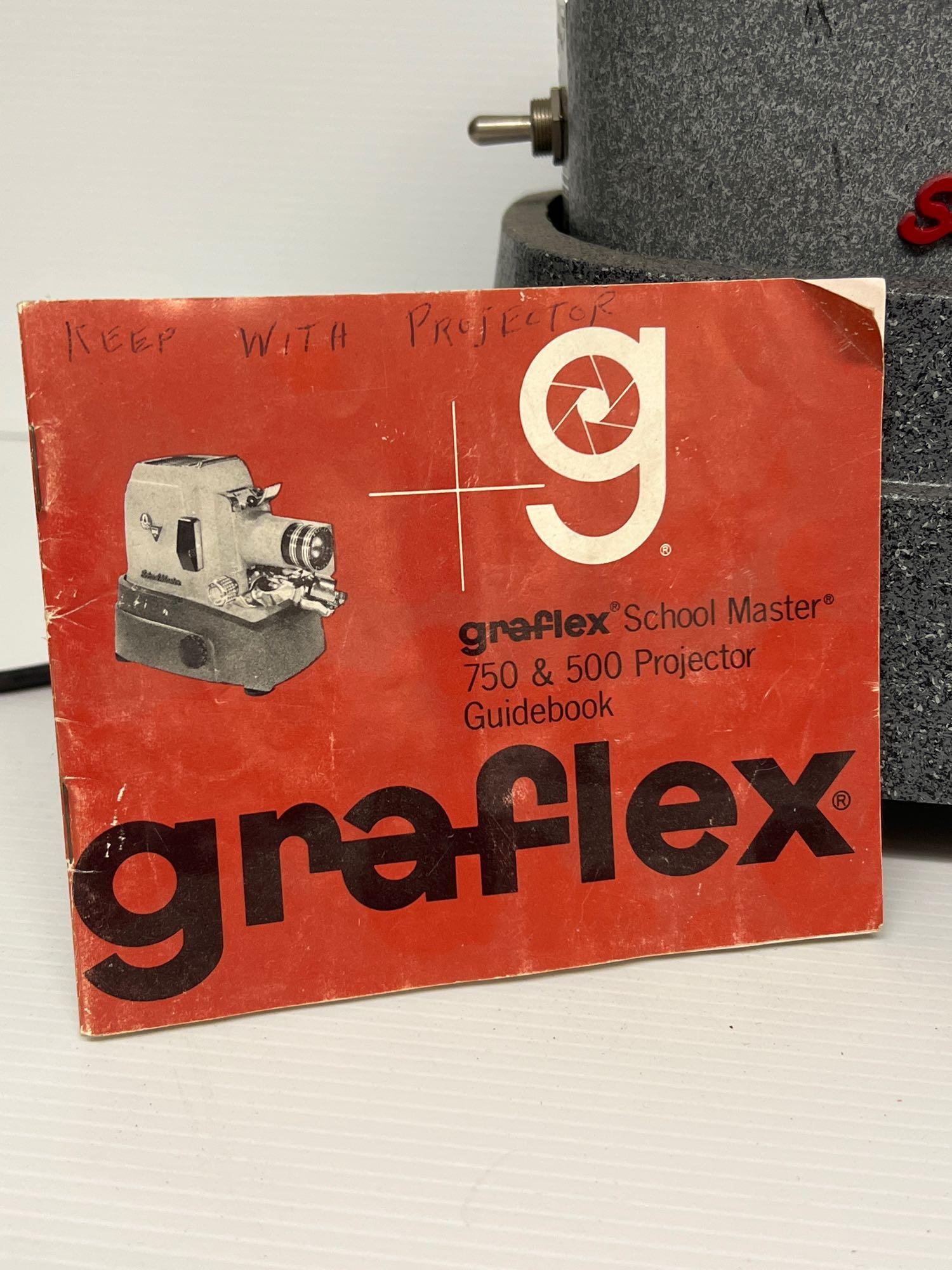 Graflex School Master Model 100 film projector with bulbs