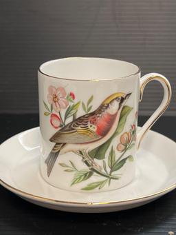 Set of 4 Audubon cups and saucers