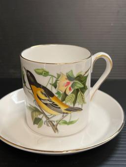 Set of 4 Audubon cups and saucers