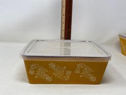 Temptations Food Storage Containers- Square, Rectangular and 3 Small Rounds- All with Lids