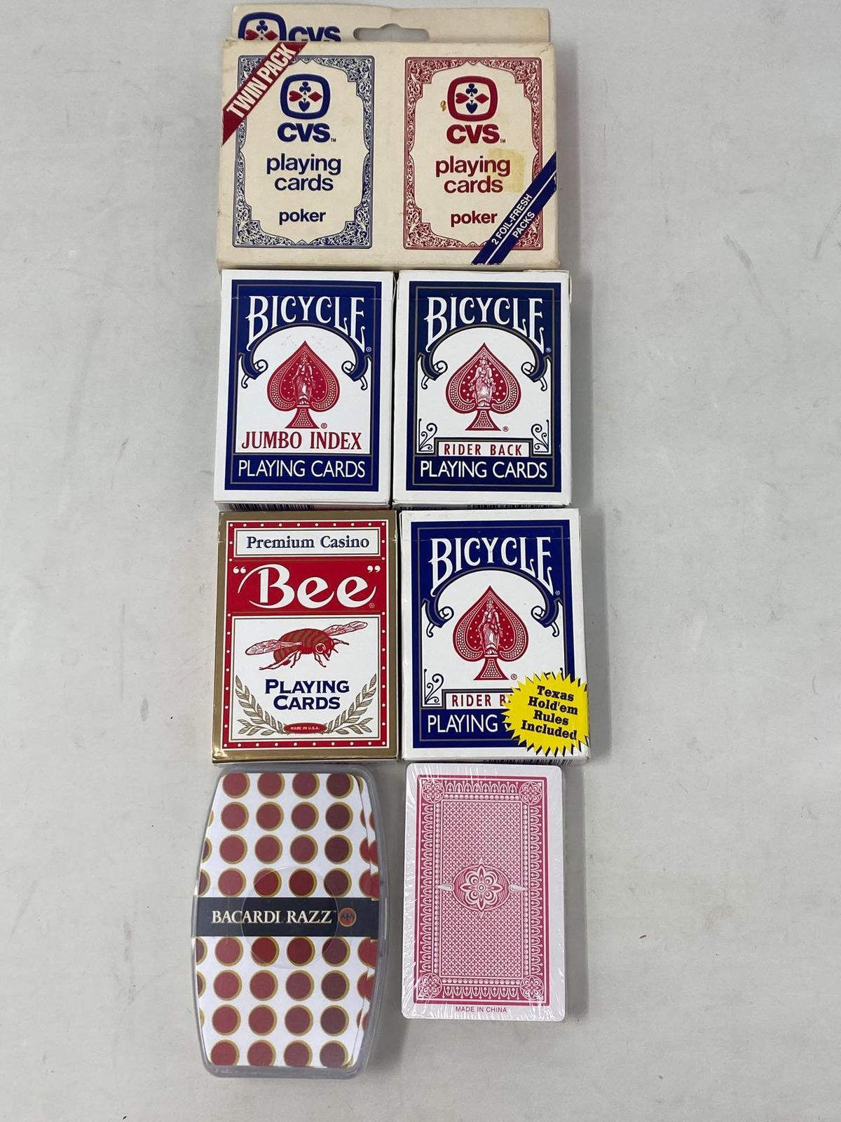 Playing Cards- CVS, Bicycle, Bee