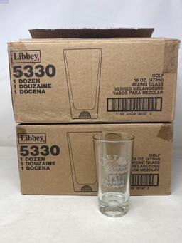 2 Cases of Libbey Glass Mixing Glasses- Exeter Community Education Foundation