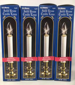 5 Candle Lamps and 4 Boxes of Replacement Bulbs, All New in Boxes