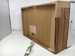 Lighted Nativity Set in Cardboard Box with Artificial Greens