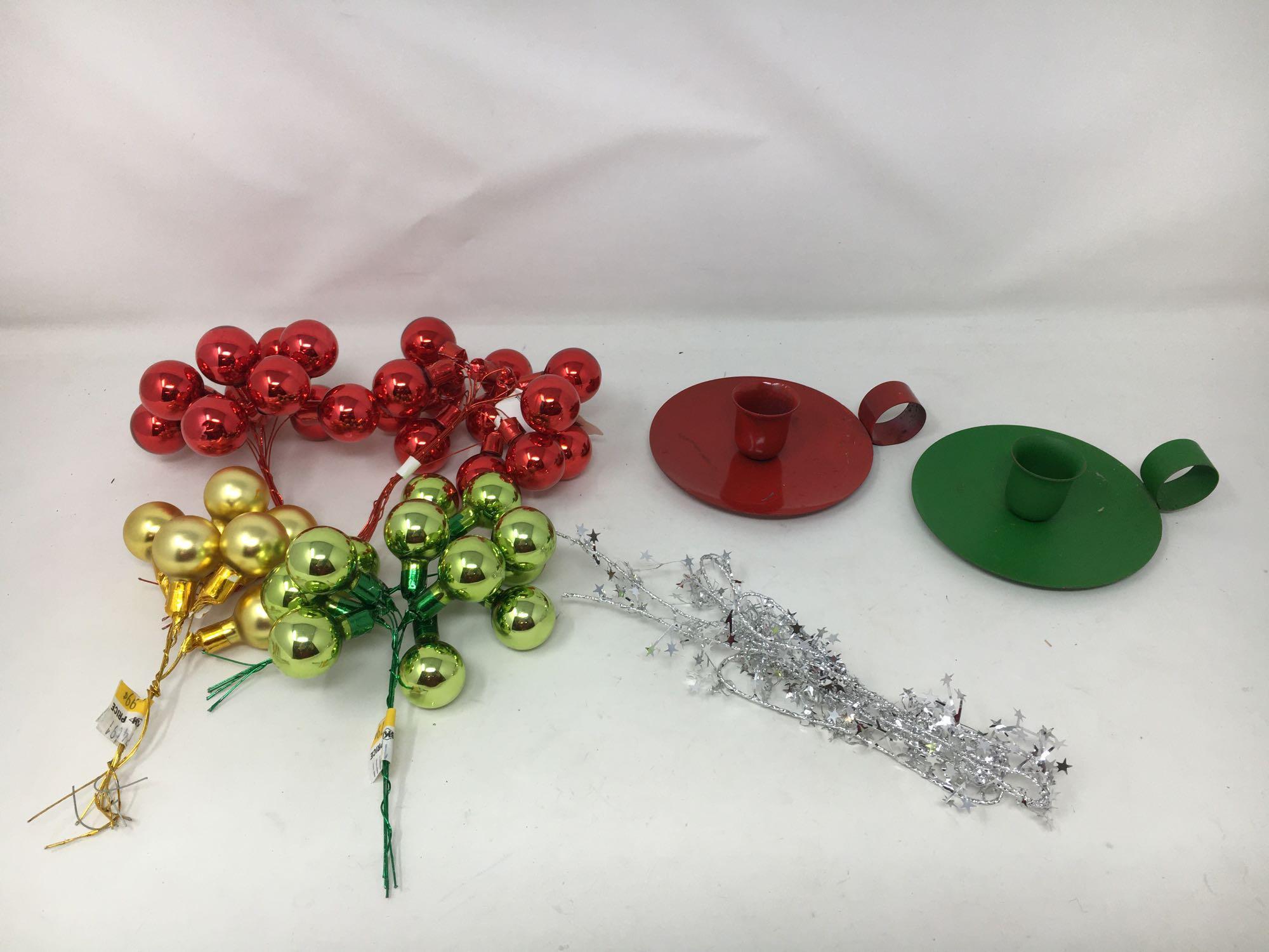 Grouping of Christmas Decorations