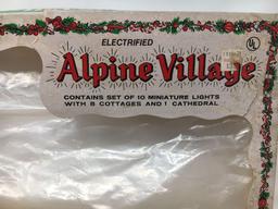 Electrified Alpine Village Set, Complete with Box