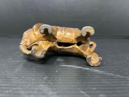 Antique Cast Metal Circus Elephant Bank