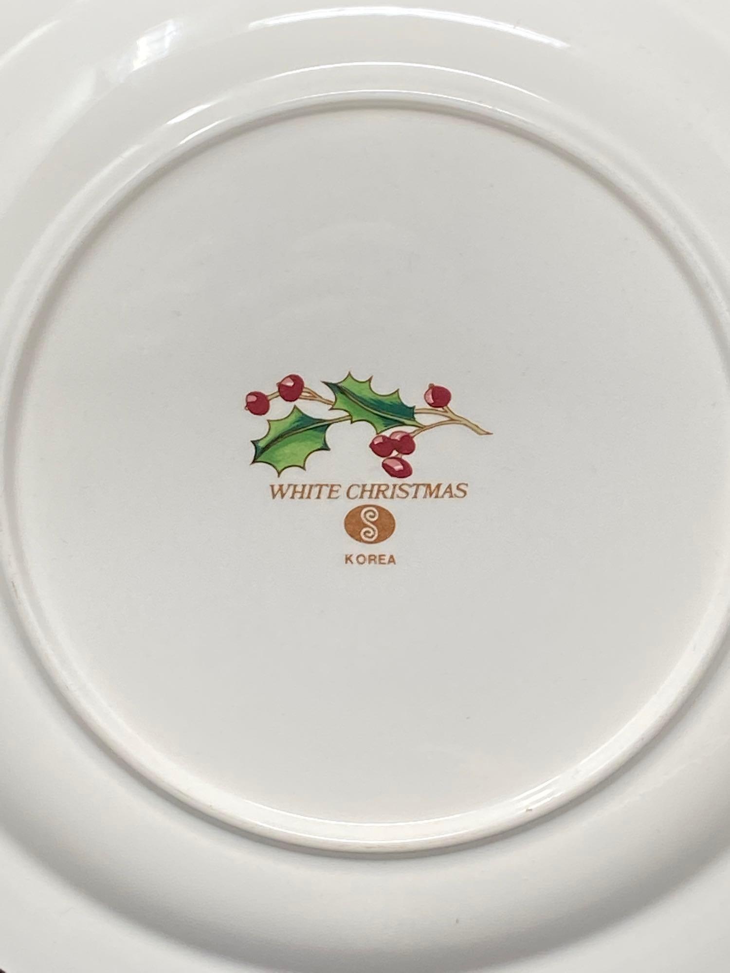 Partial "White Christmas" Dinnerware Set