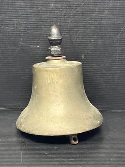 Antique Vintage Cast Brass Bell, Boat Bell