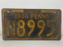 1944 PA License Plate