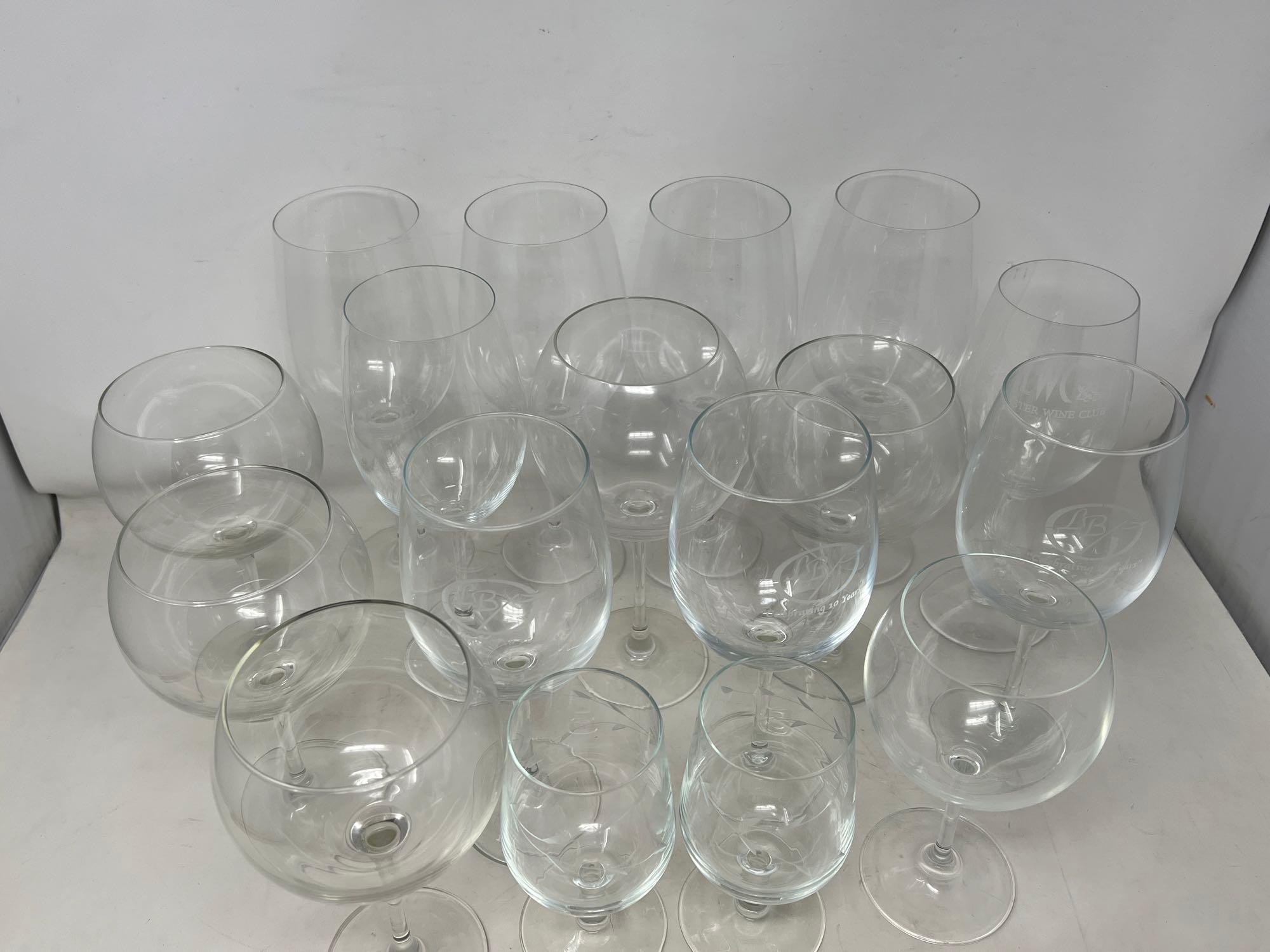 Lot of Stemmed Glassware