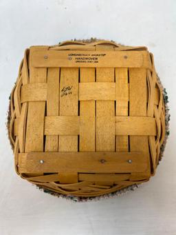 2001 Small Catch All with Liner and 3-Way Protector, Longaberger Basket