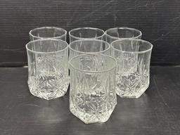 Glassware Set- 6 Waters and 7 Rocks Glasses