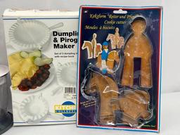Black & Decker Hand Mixer, Oster Hand Blender, Grater, Dumpling & Pierogi Maker and Cookie Cutters