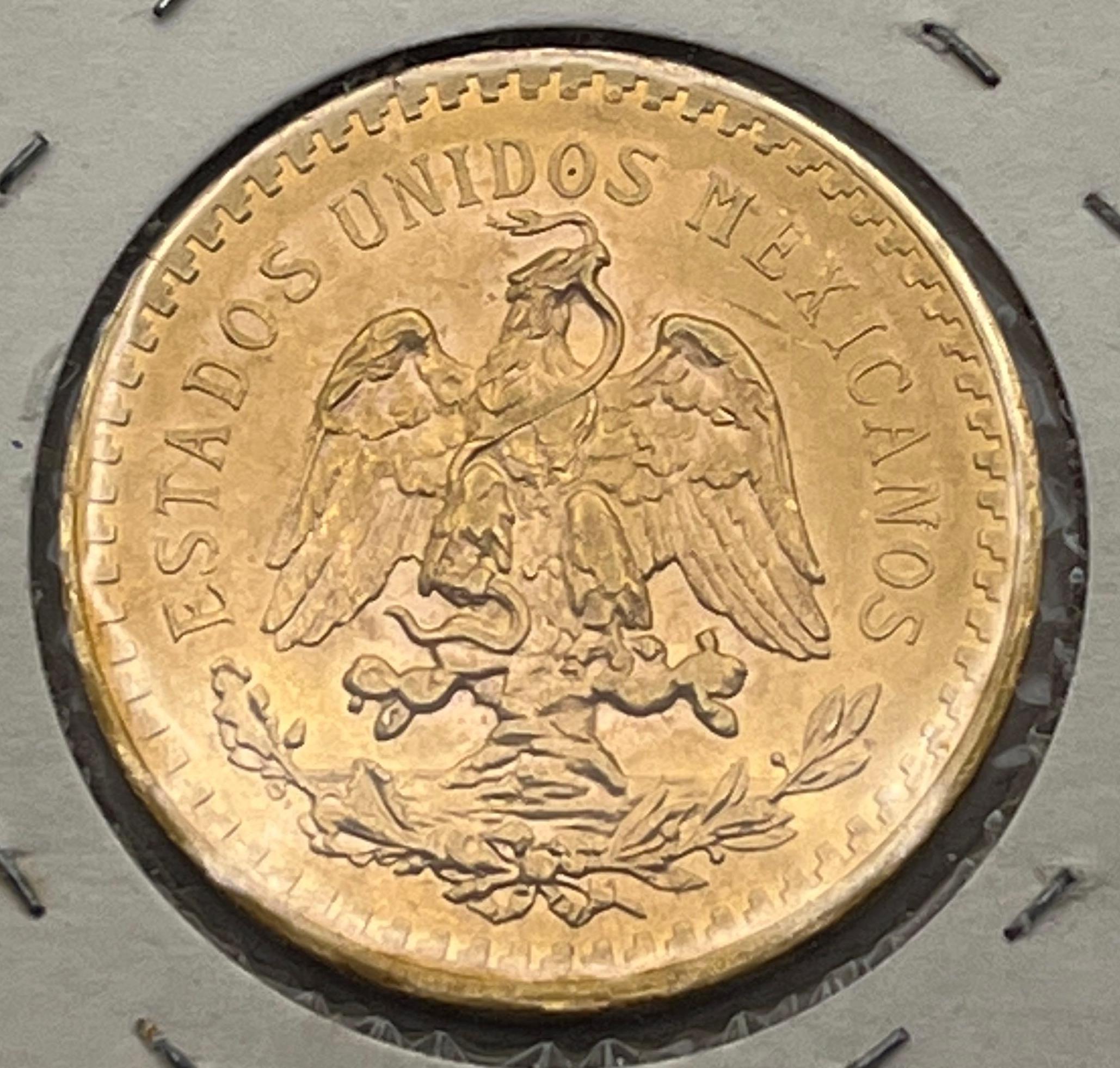 Mexican 50 Peso Gold Coin, 1921