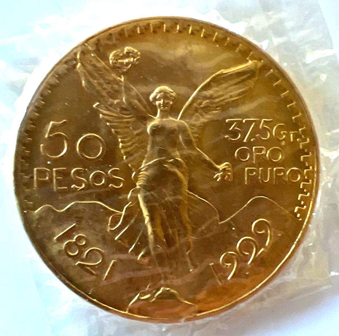 Mexican 50 Peso Gold Coin, 1929