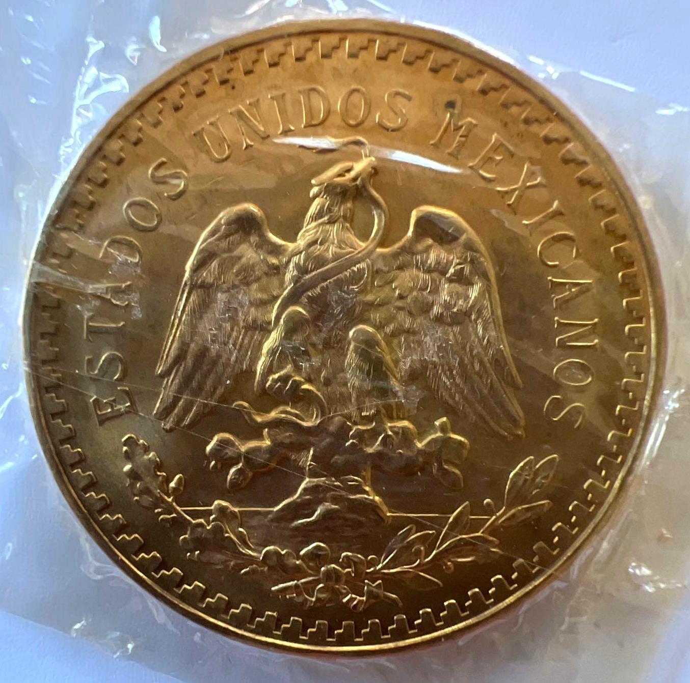 Mexican 50 Peso Gold Coin, 1929