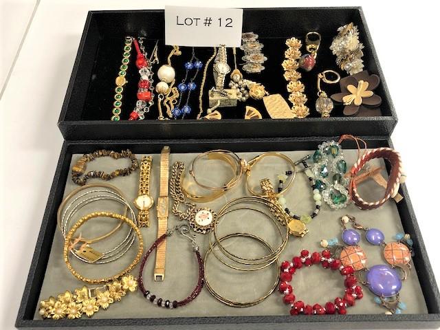 Lot of Vintage Bracelets, Watches, Costume Jewelry