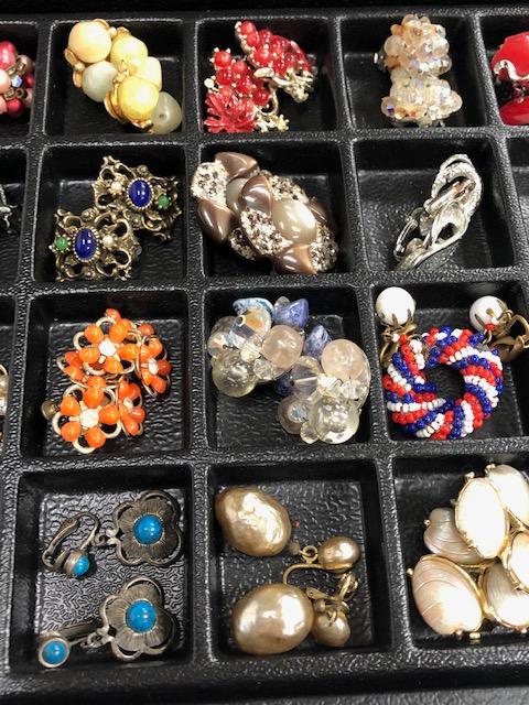 Lot of 72 Pairs Vintage Earrings