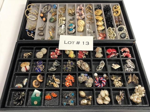 Lot of 72 Pairs Vintage Earrings