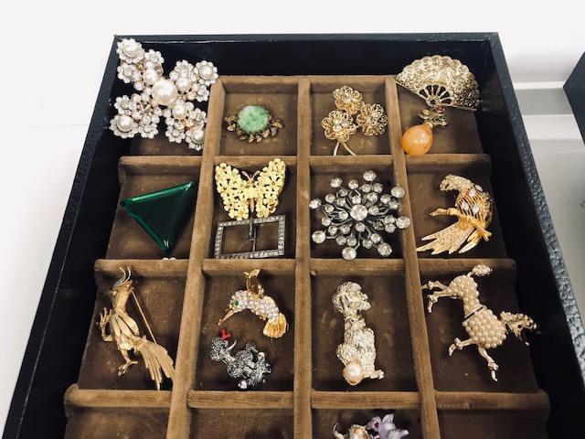 Approx 55 Vintage and Costume Broaches