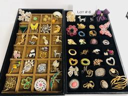 Approx 55 Vintage and Costume Broaches