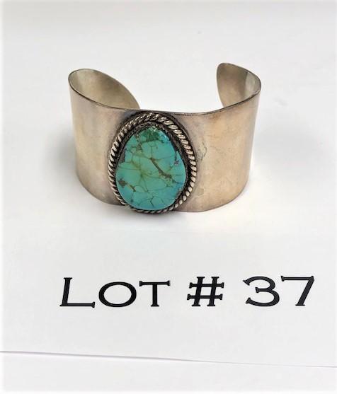 Sterling Silver Turquoise Cuff