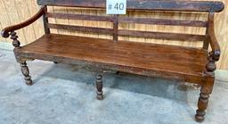 Large Wood Bench