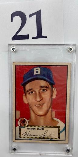 1952 WARREN SPAHN TOPPS CARD