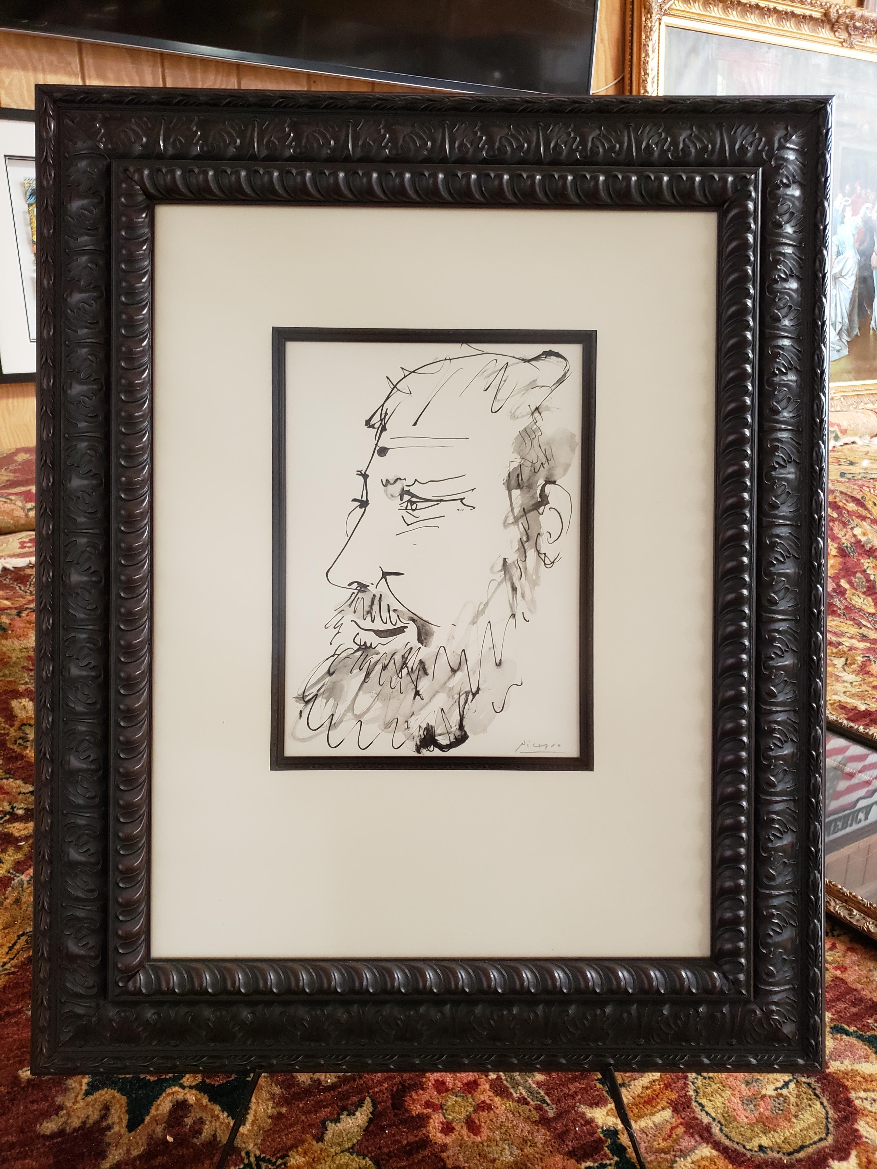 "Portrait VII" by Pablo Picasso signed lithograph with Certificate of Authenticity