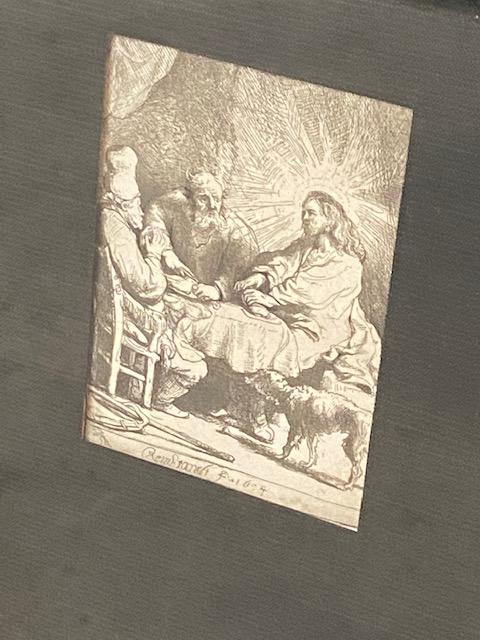 "Christ at Emmaus" by Rembrandt van Rijn 1634 Framed