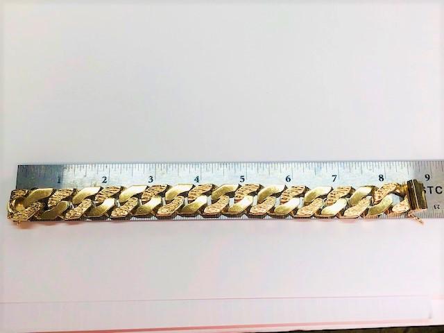 14KT YELLOW GOLD LINK BRACELET 145.4 GRAMS OF GOLD