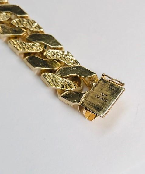 14KT YELLOW GOLD LINK BRACELET 145.4 GRAMS OF GOLD