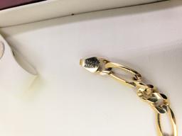 14KT YELLOW GOLD BRACELET 7.5" IN LENGTH MADE IN ITALY