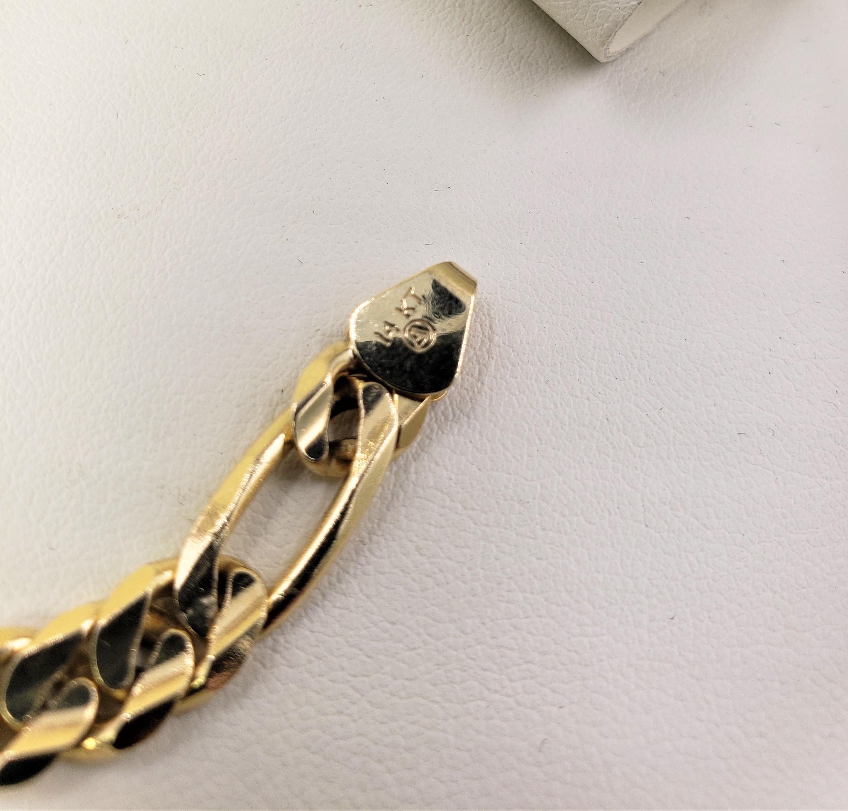 14KT YELLOW GOLD BRACELET 7.5" IN LENGTH MADE IN ITALY