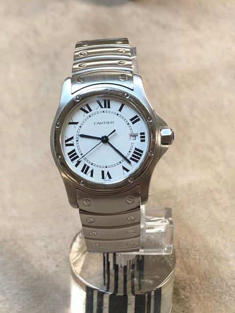 STAINLESS LADY'S CARTIER SANTOS WATCH