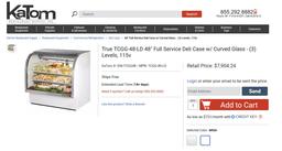 TRUE REFRIGERATOR DELI CASE