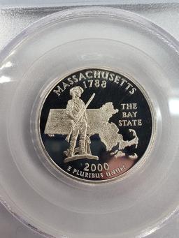 2000-S PCGS PR69DCAM SILVER QUARTER