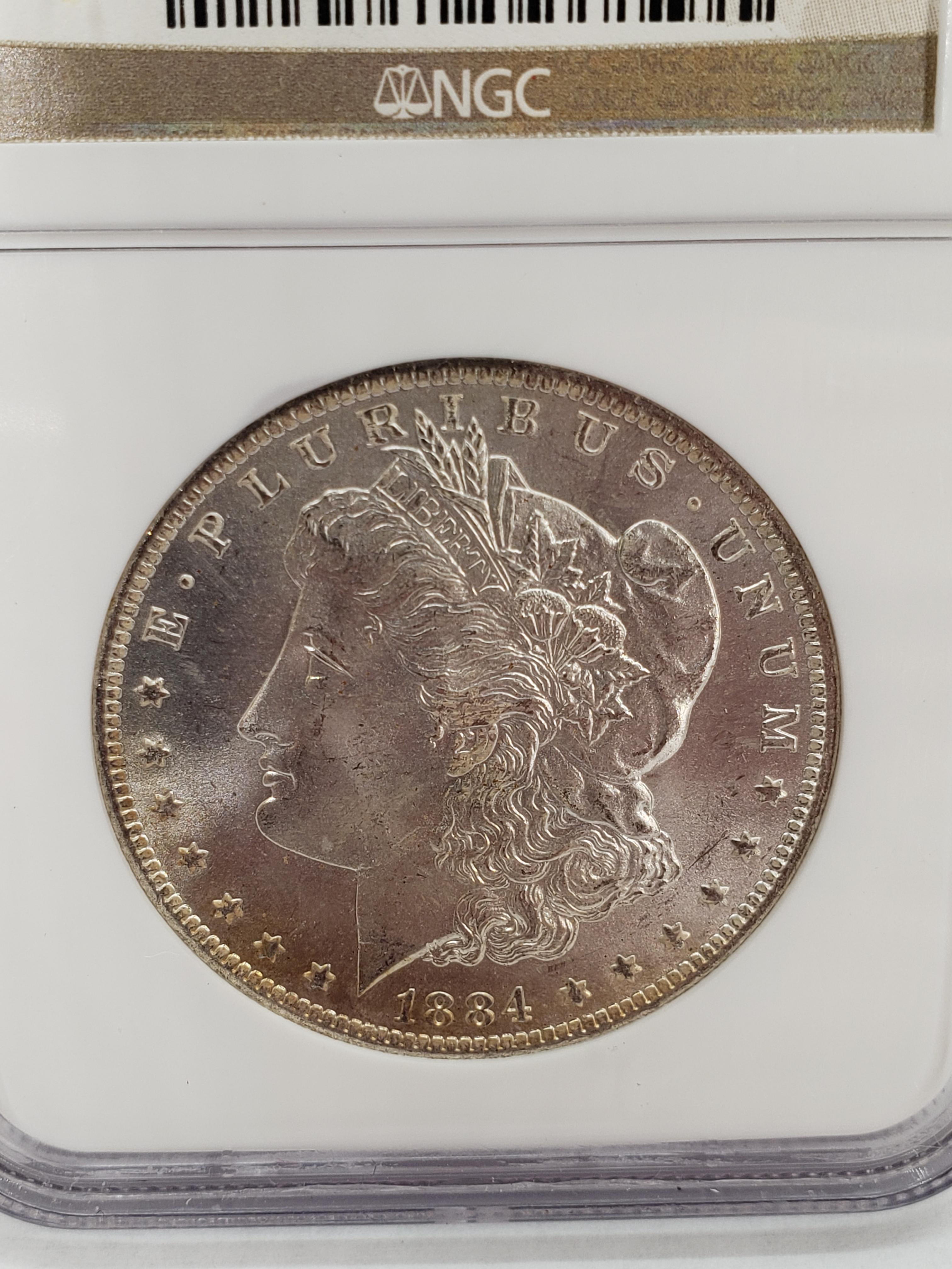 1884-O NGC MS65 MORGAN SILVER DOLLAR