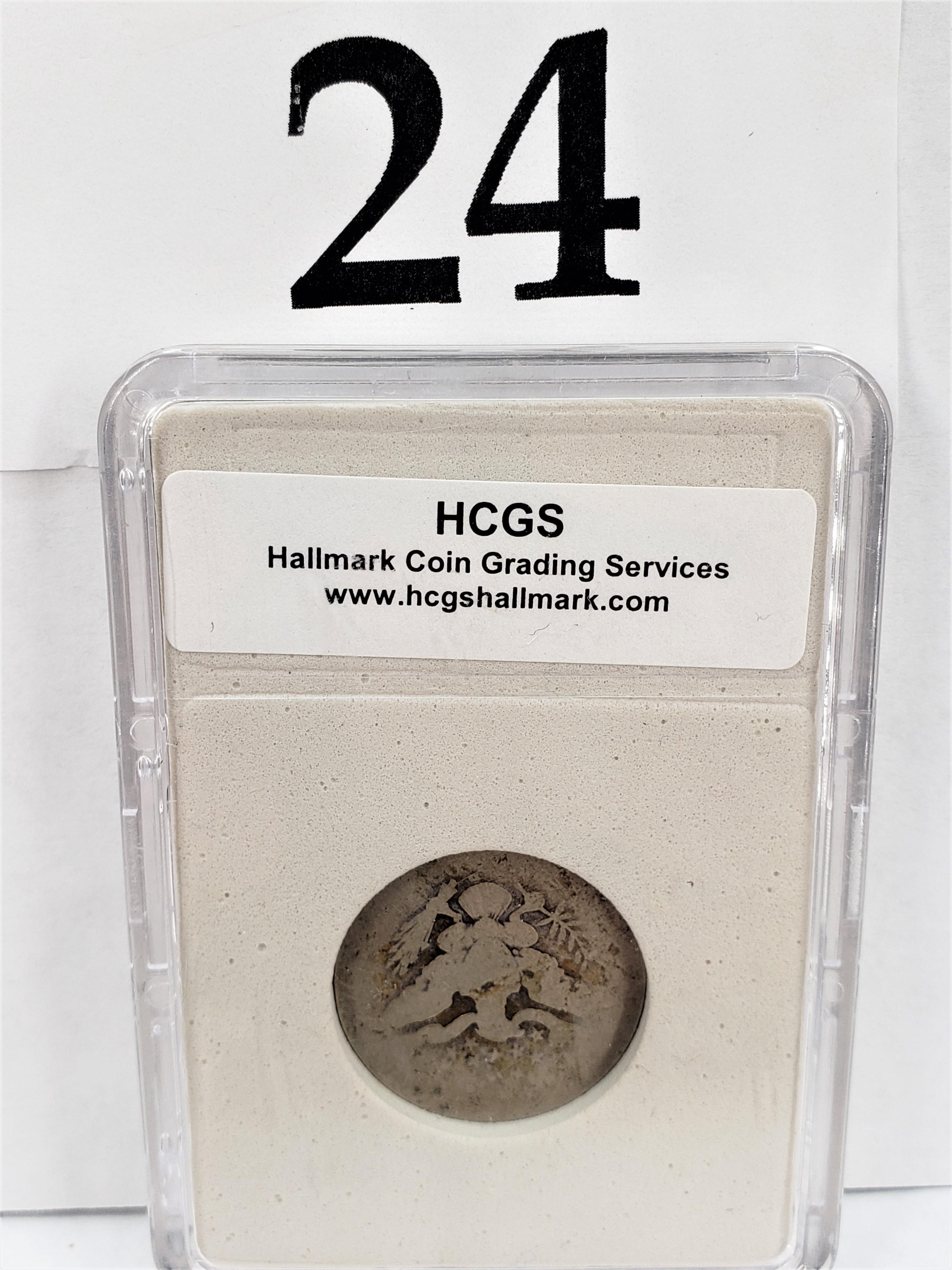 1907-D HCGS CERTIFIED BARBER QUARTER