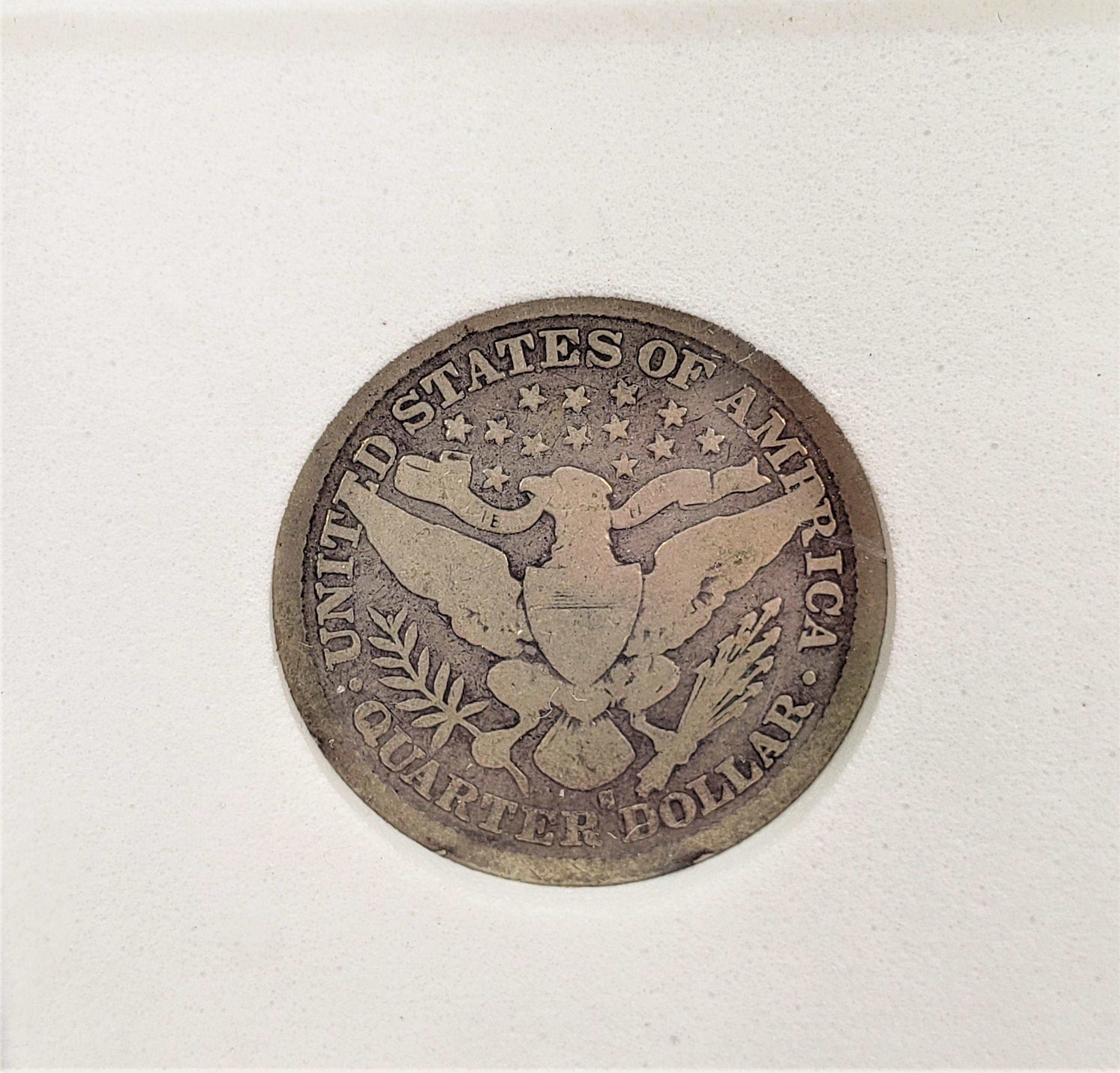 1894-SILVER HCGS CERTIFIED BARBER QUARTER