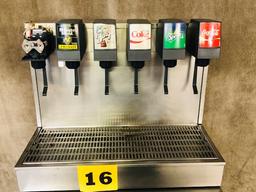 6 Valve Fountain Beverage Dispenser