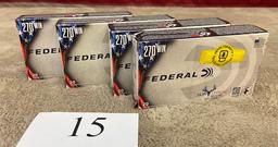 (4) BOXES FEDERAL .270WIN AMMO   80 ROUNDS TOTAL