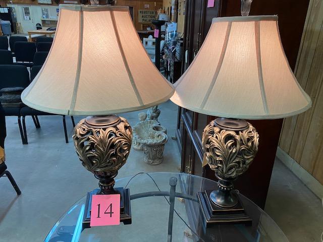 2 DESIGNER LAMPS