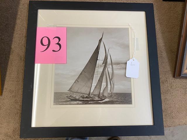 FRAMED SAILBOAT PHOTO