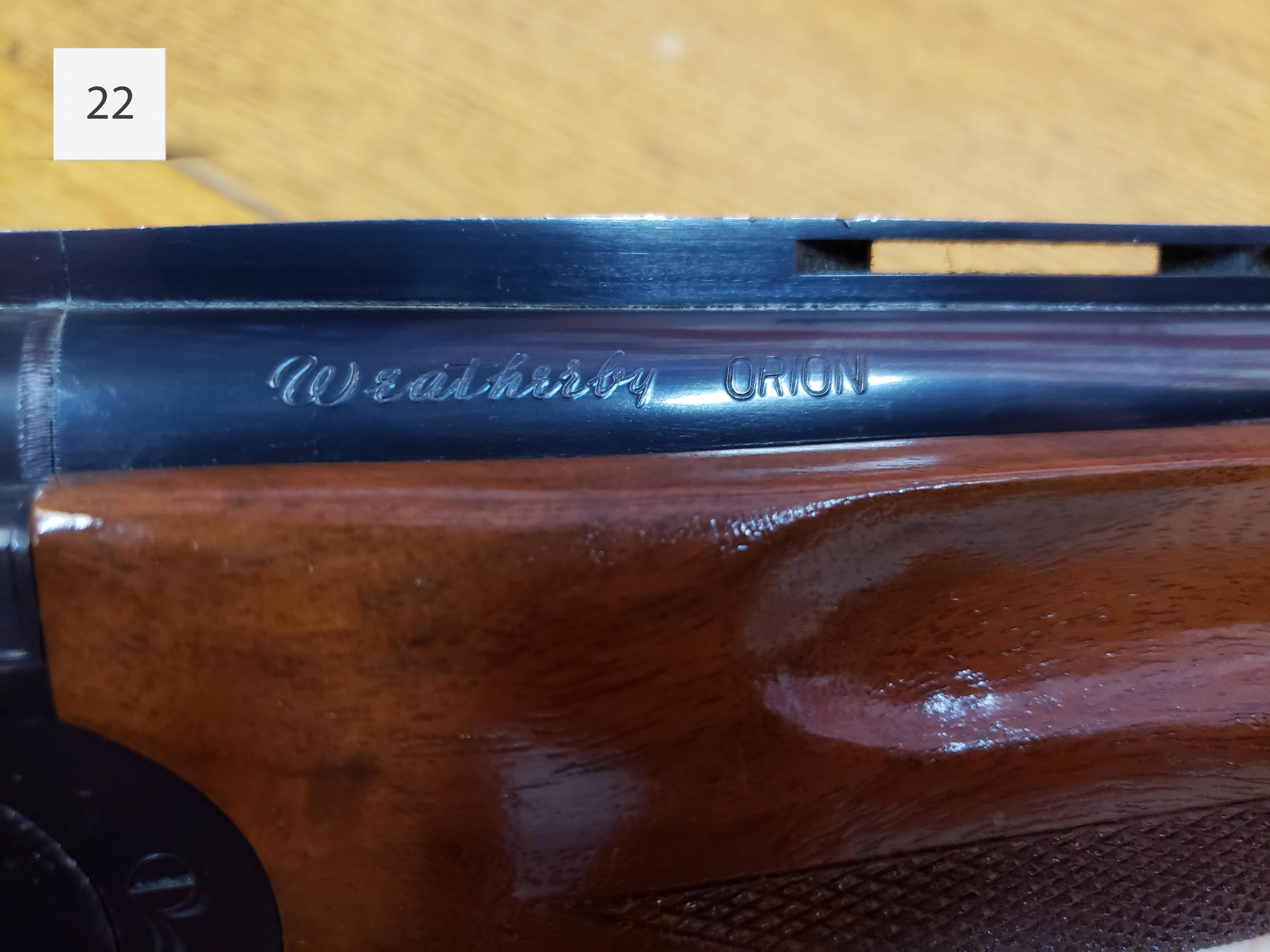 WEATHERBY MODEL ORION 12GA SHOTGUN