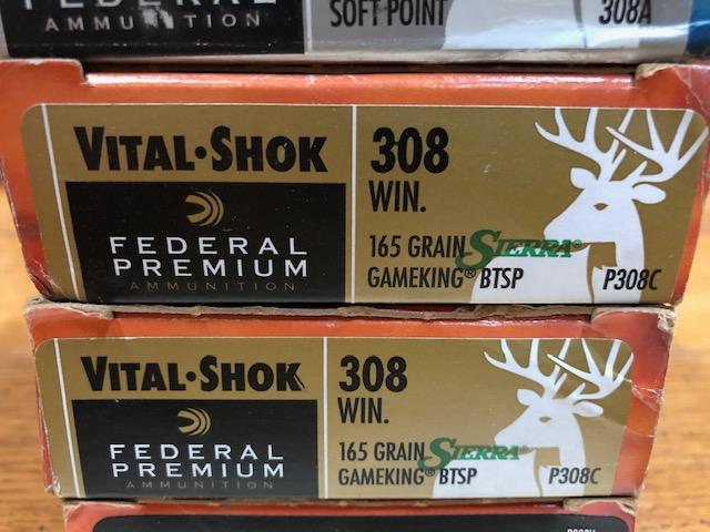 (7)  BOXES FEDERAL AND REMINGTON 308 WIN