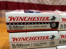 (10)  BOXES WINCHESTER 5.56 FMJ