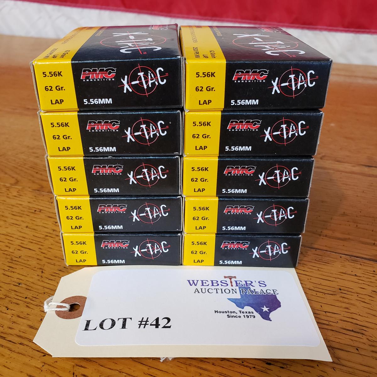 (10) BOXES PMC AMMUNITION X-TAC 5.56MM