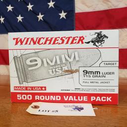 (1) BOX WINCHESTER 9MM LUGER